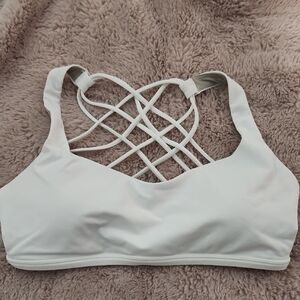 Lululemon Athletica White Strappy Sports Bra